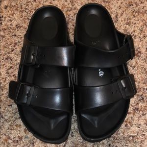 Black foam birckenstocks